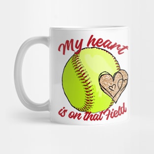 Softball my heart Mug